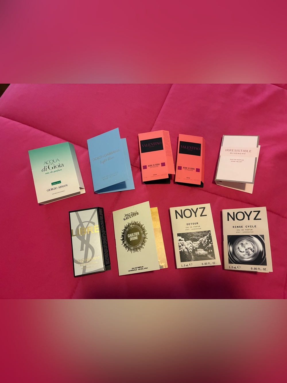Assorted Perfume Samples and Primer